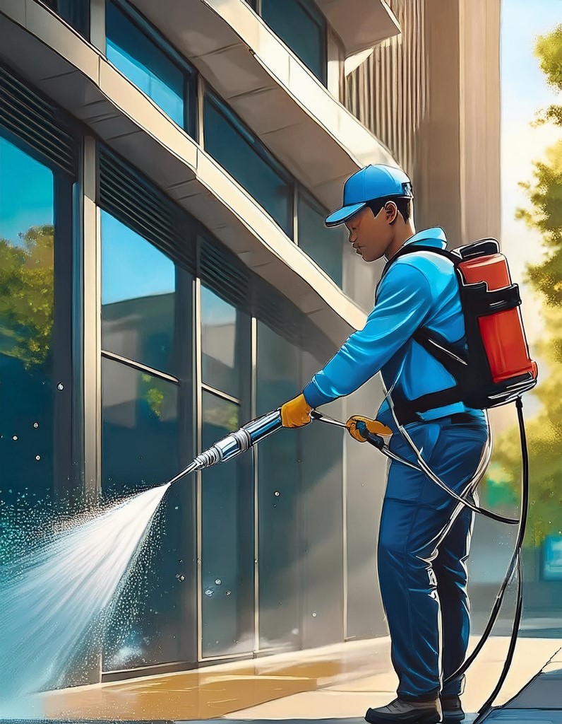 pressure washing commercial